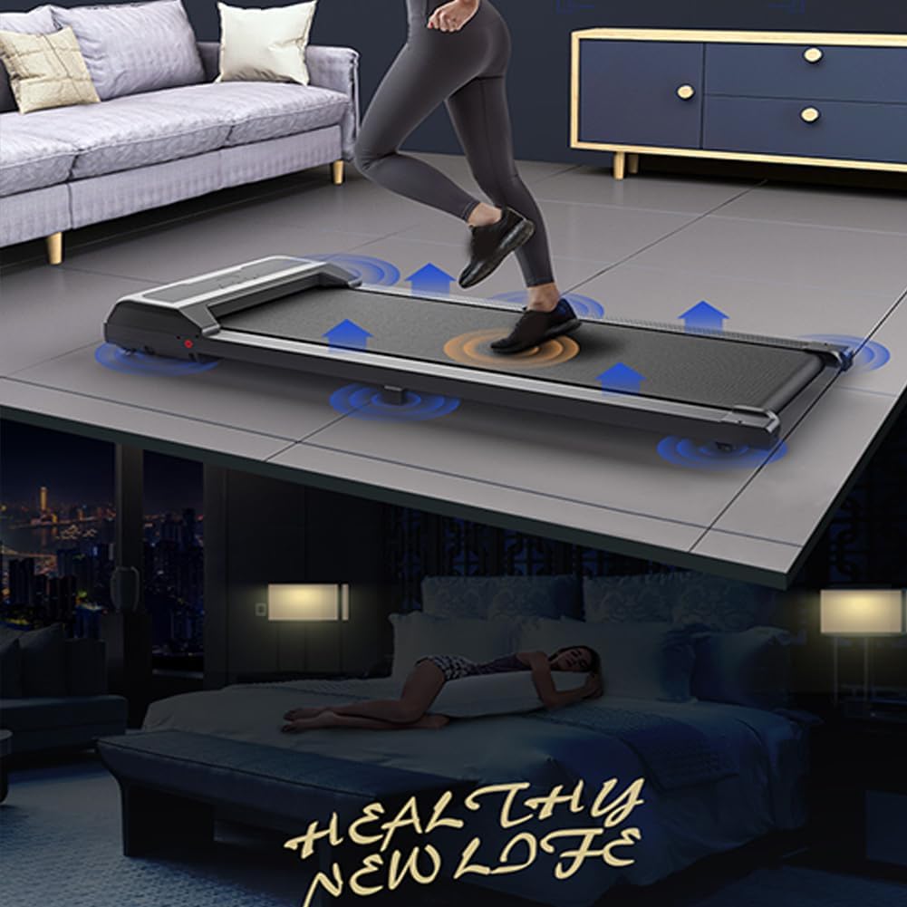 Llchaensc Treadmills for Home,Walking Pad, under Desk Treadmill for Home Office, 2 in 1 Portable Walking Treadmill, Walking Jogging Machine in LED Display - Medaid International