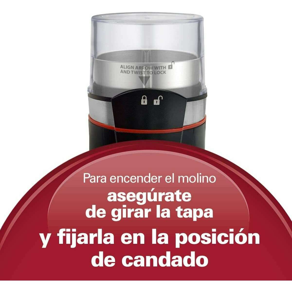 Custom Grind‚Ñ¢ Coffee Grinder, Removable Stainless Steel Chamber - Medaid International