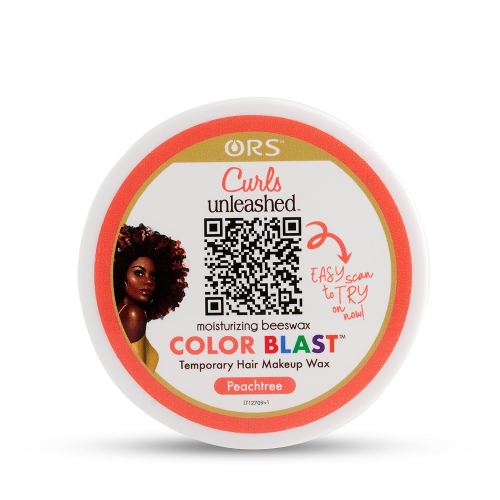 Curls Unleashed Color Blast, Peachtree Temporary Color Wax, Infused with Beeswax & Castor Oil (6.0 oz) - Medaid International