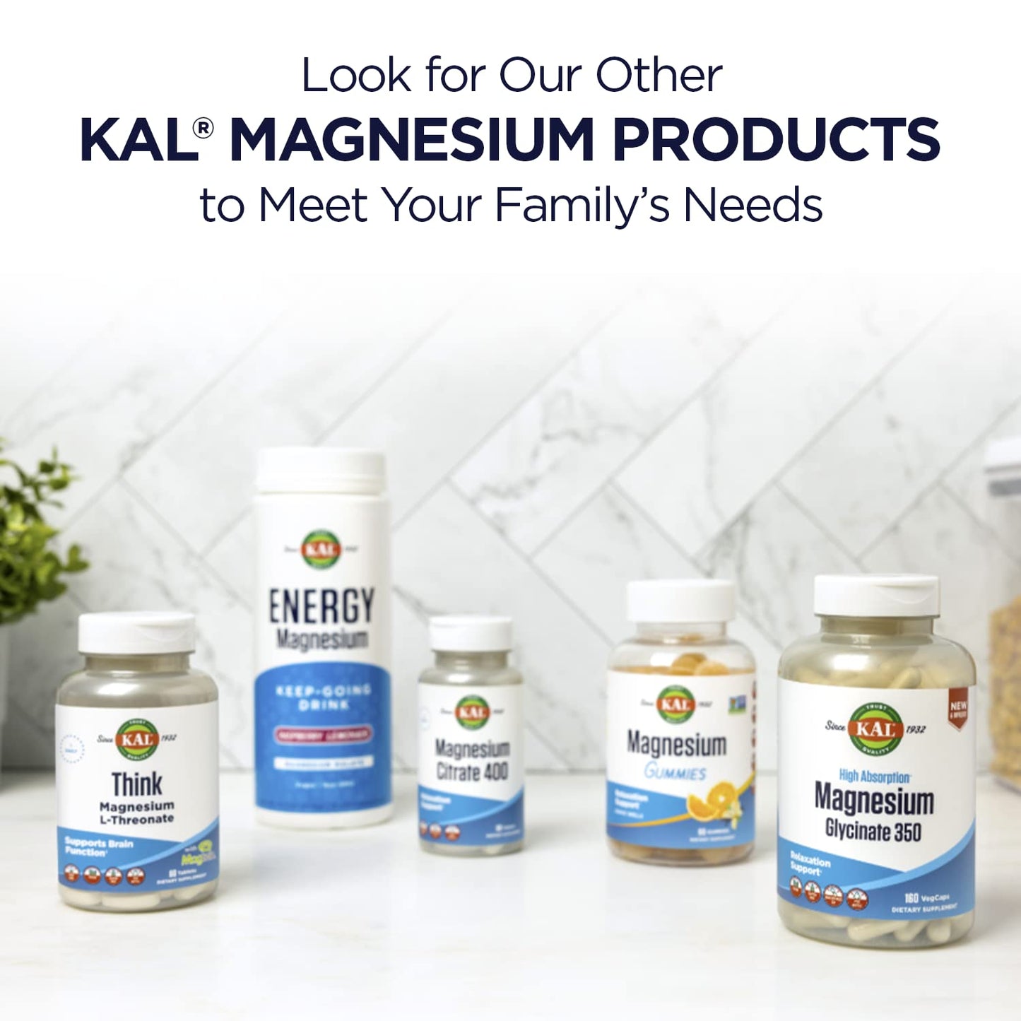 KAL Magnesium Glycinate ActivGels 315mg, Fully Chelated, High Absorption Magnesium Supplement for Relaxation, Muscle & Bone Support, Non-GMO, Gluten Free, 60 Servings, 180 Softgels - Medaid International