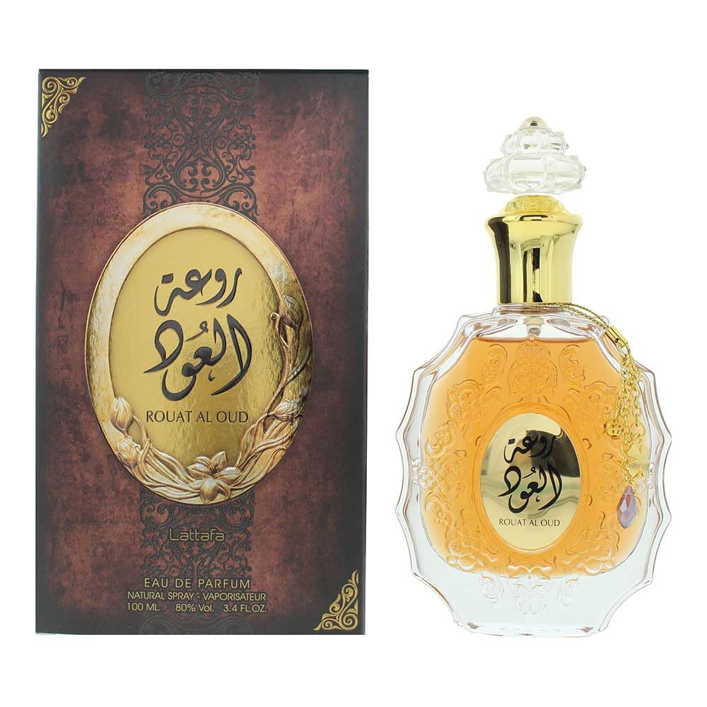 Lattafa Rouat Al Oud for Unisex Eau de Parfum Spray, 3.4 Ounce - Medaid International