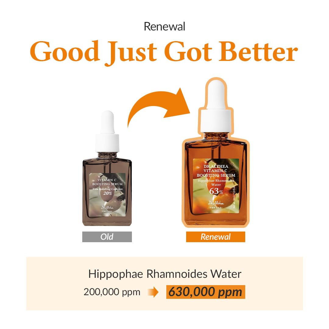 Dr.Althea Vitamin C Boosting Serum | Daily Facial Serum with TRANEXAMIC ACID for All Skin Types | Helps Remove Dark Spots & Uneven Skin Tone | Korean Vegan Skin Care (Vitamin C Boosting RENEWED) - Medaid International