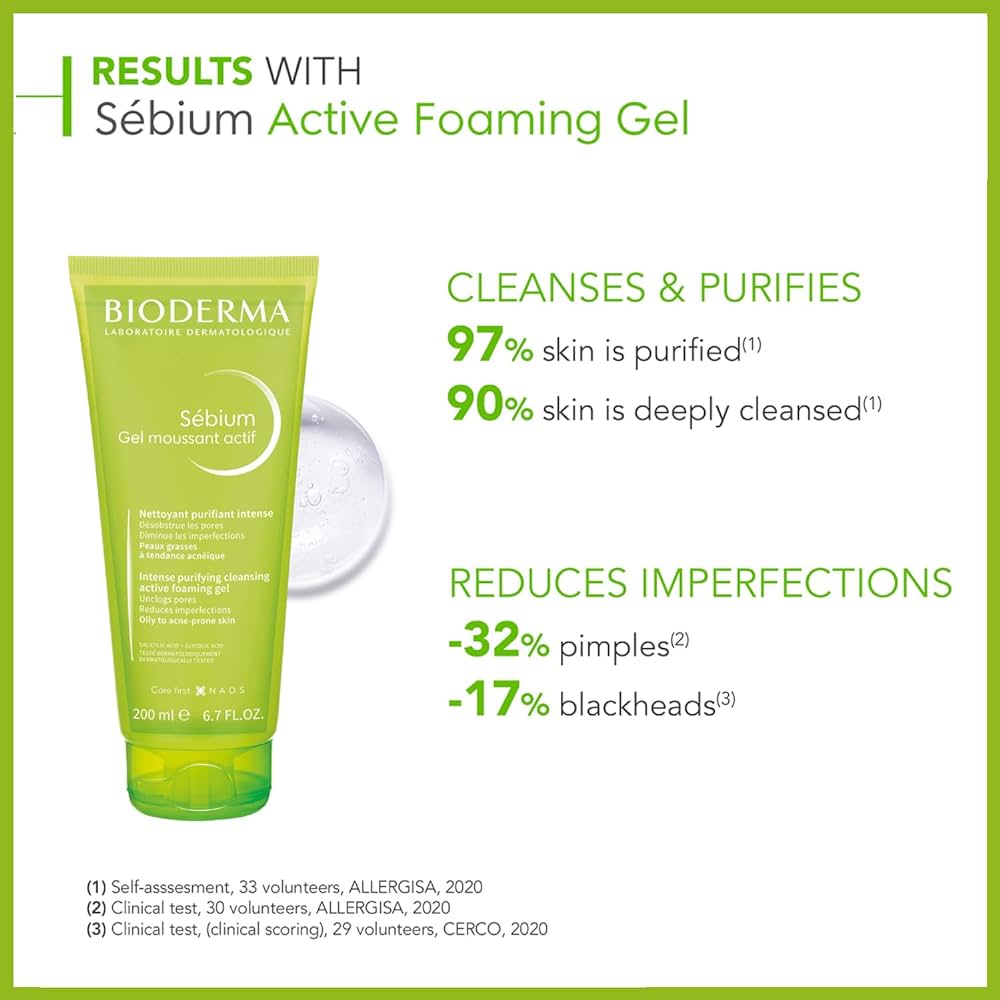 Bioderma Sebium Gel Moussant Actif - 200 ml