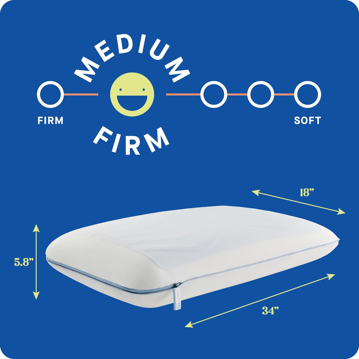 Sealy Dreamlife Memory Foam Gel, King, White Pillow - Medaid International