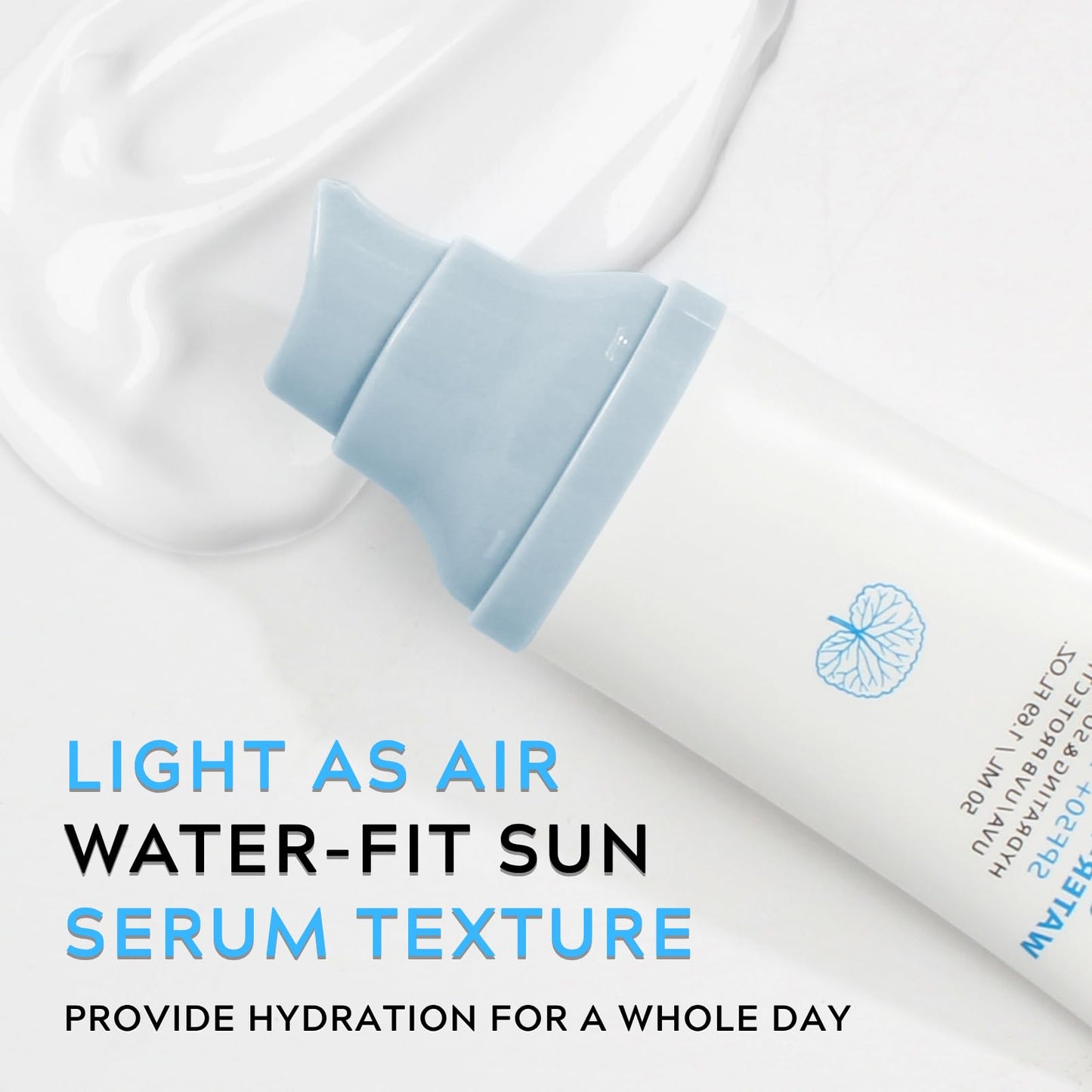 ISHERBIN 𝐶𝑒𝑛𝑡𝑒𝑙𝑙á Sunscreen SPF 50, Hyalu Cica Water-Fit Sun Serum, Face Sun Screen Long-Lasting Protection, Cen-tella Madagascar Sunscreen, NO White Cast - Dry Oily Korean Skincare (Blue 1) - Medaid International