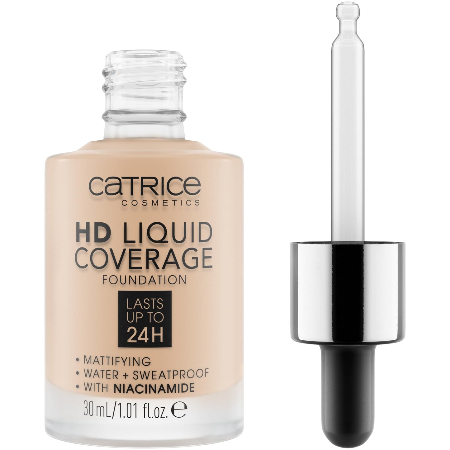 Catrice | HD Liquid Coverage Foundation | High & Natural Coverage | Vegan & Cruelty Free (010 | Light Beige) - Medaid International