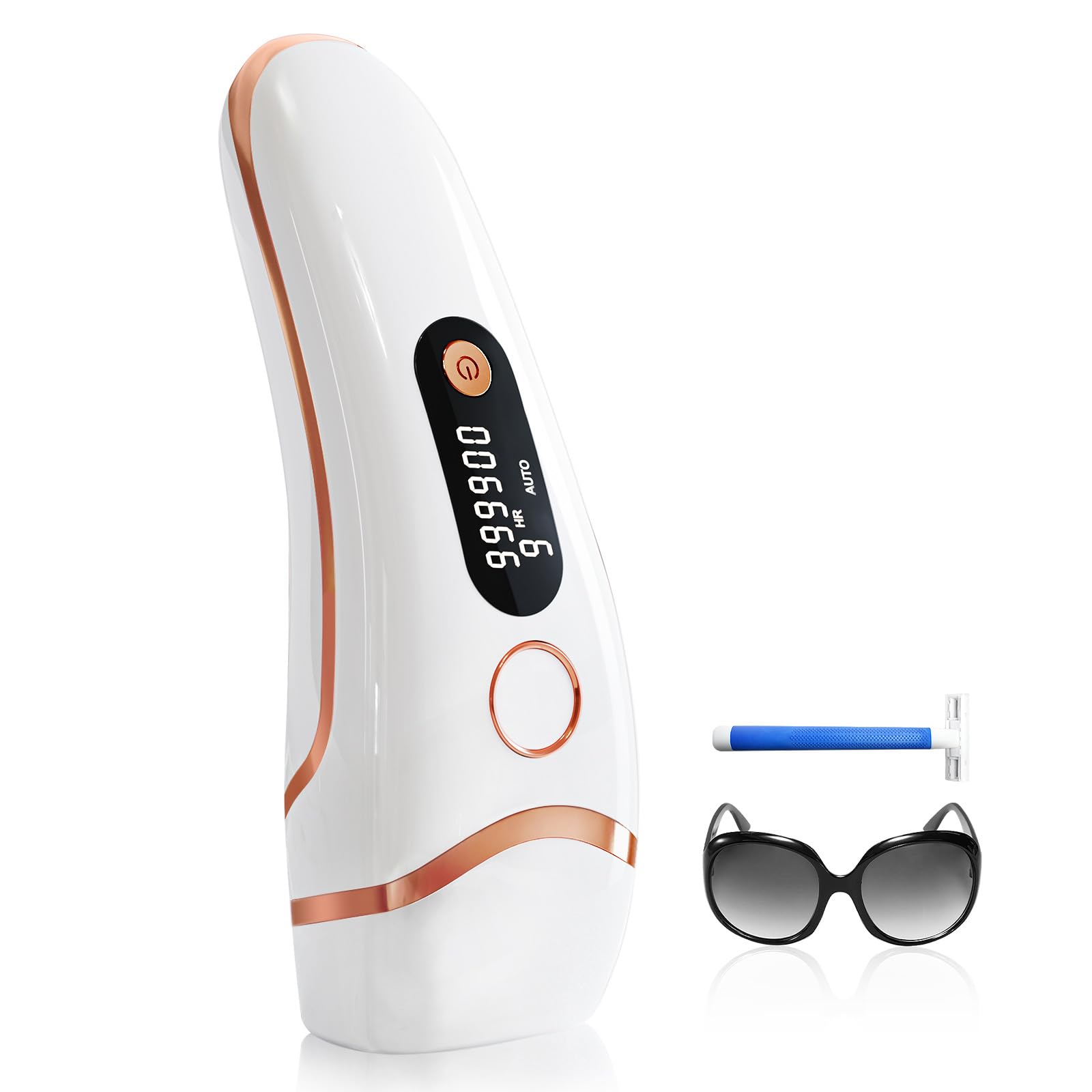 AMOTAOS Laser Hair Removal for Women and Men, Ice Cooling 3-In-1 IPL Hair Removal Device, Safe At-home Long-lasting Hair Regrowth Reduction, Suitable for Face, Armpits, Bikini Line, Legs - Medaid International
