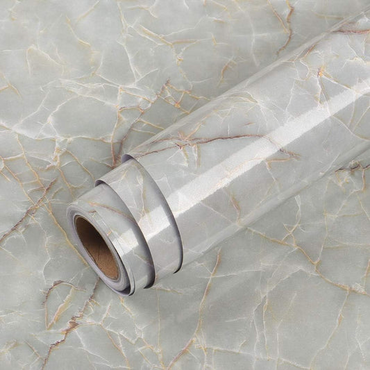 Livelynine Green Marble Countertop Contact Paper Waterproof Peel and Stick Countertops Kitchen Wallpaper Marble Vinyl Wrap Kitchen Counter Top Covers Self Adhesive Covering Desk Table 15.8x78.8 - Medaid International