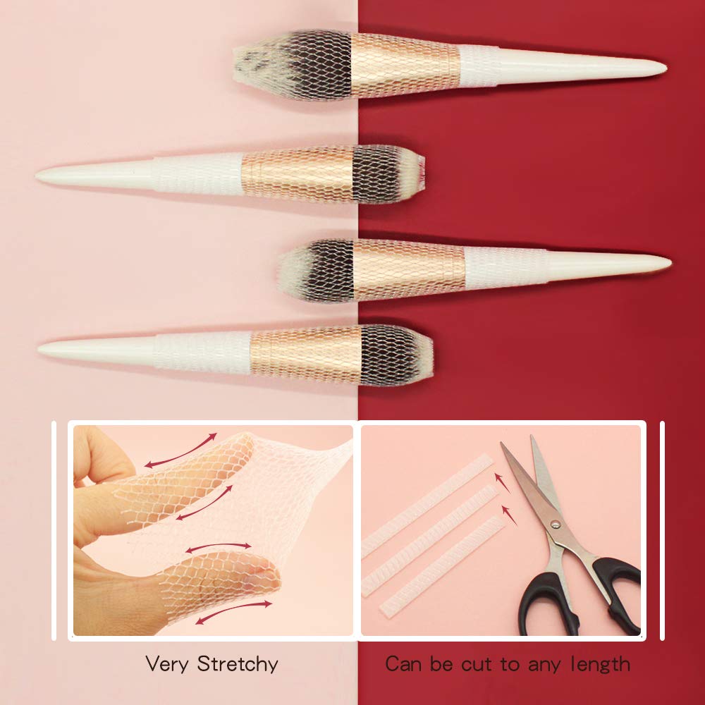 Makeup Brush Mesh Cover, Makeup Cosmetic Beauty Brushes Protector Set Reusable Expandable Mesh Cover - Medaid International