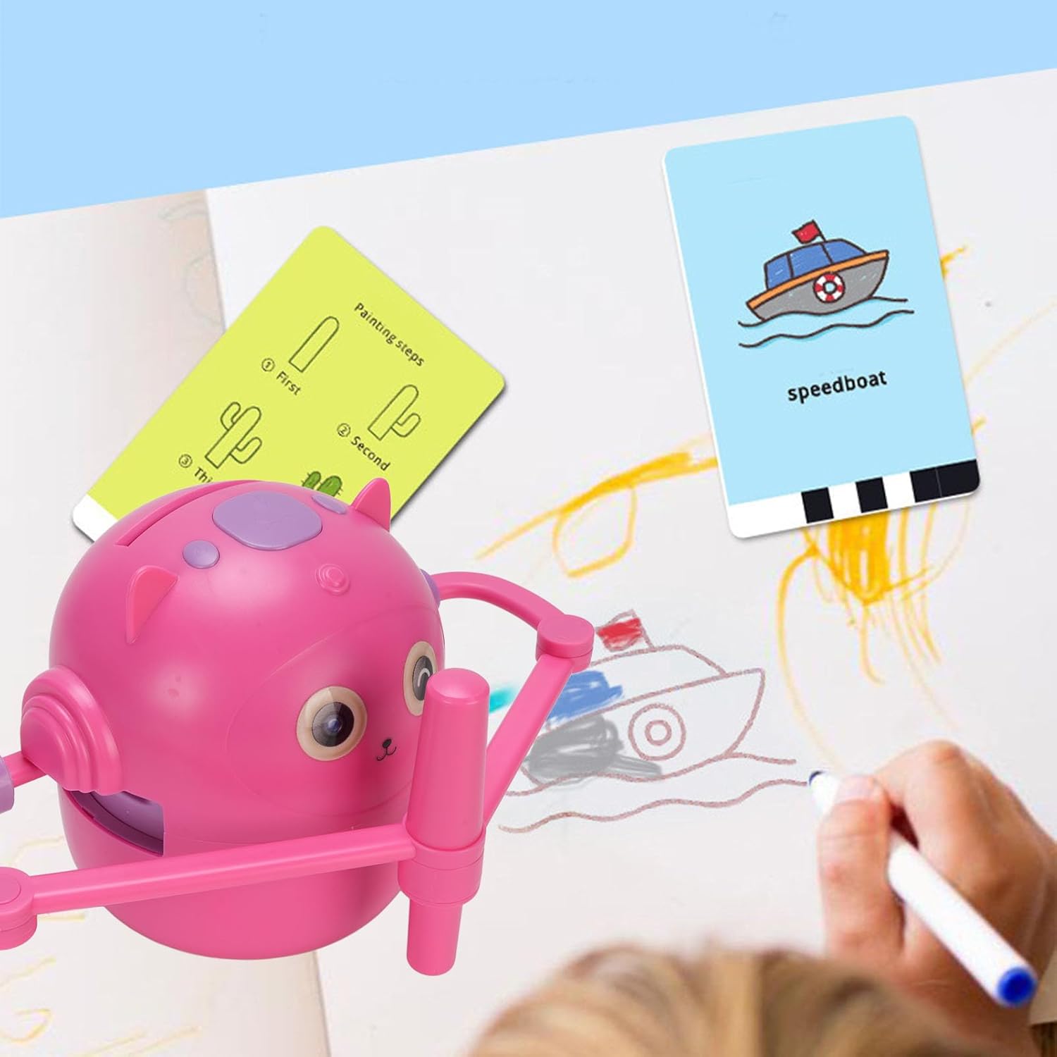 Smart Drawing Robot with 100 Learning Word Cards - Medaid International