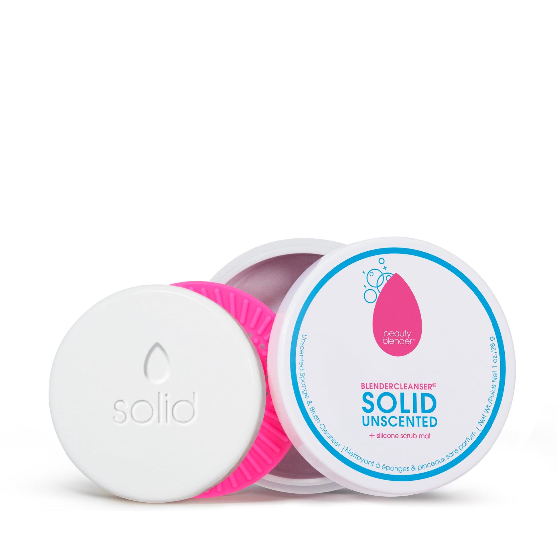 Beautyblender® | Blendercleanser® Solid Unscented Makeup Sponge & Brush Cleanser + Silicone Scrub Mat | Professional Cleansing Tool, Makeup Sponge Cleaner, Vegan & Cruelty Free, Made in USA - Medaid International