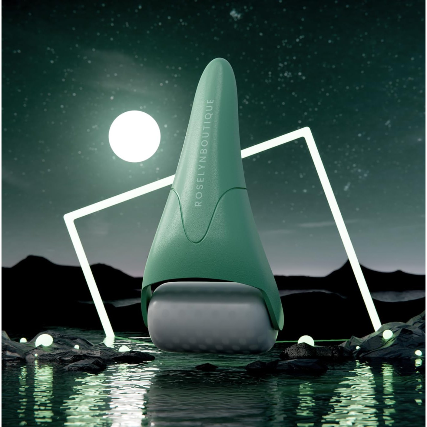 ROSELYNBOUTIQUE Ice Roller for Face Wrinkles Fine Lines Puffiness Stick Massager Facial Skin Care Tools Self Care Gifts for Men Women (Green) - Medaid International