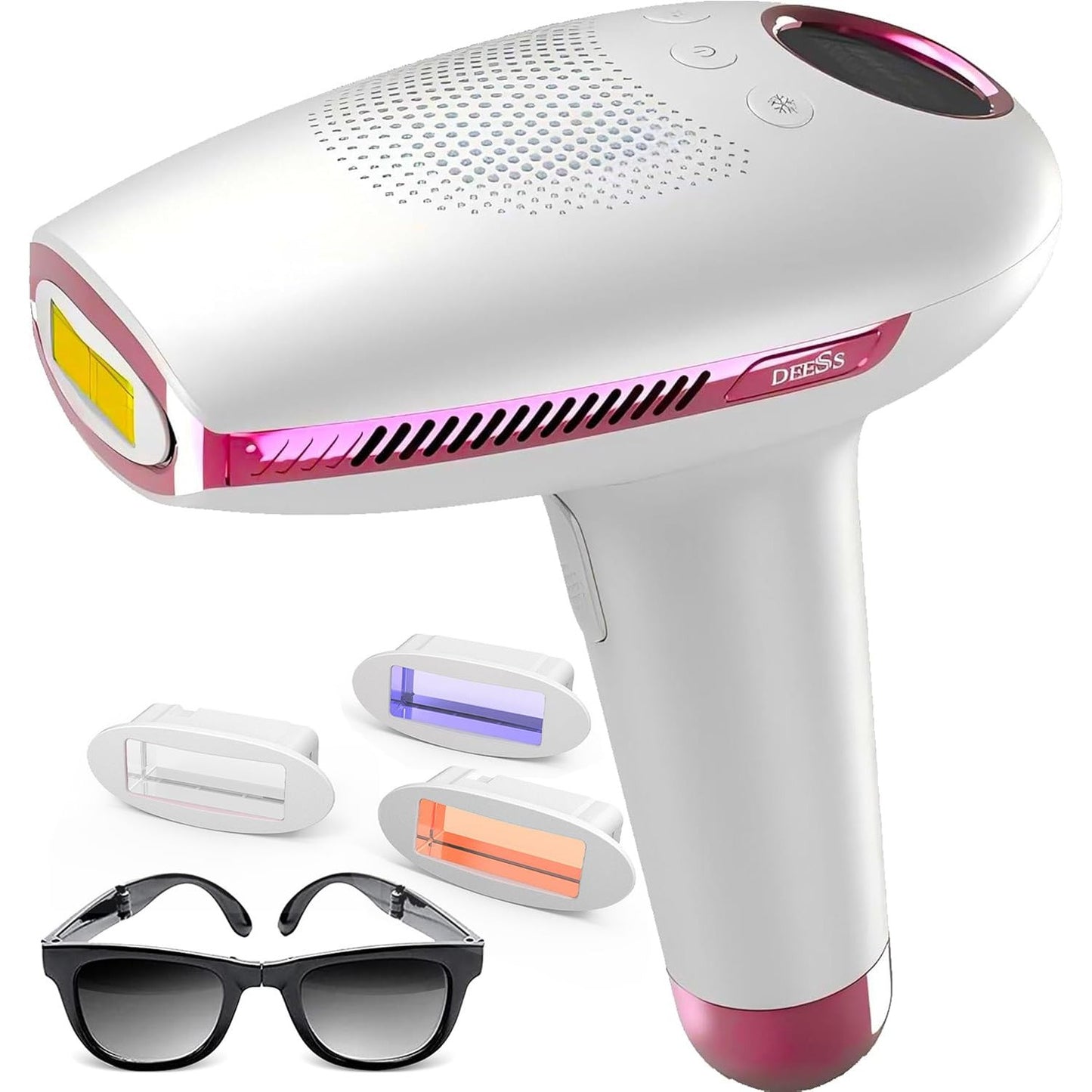 DEESS IPL Laser Hair Removal Device for Women & Men, GP591 3 in 1 Fastest Flashes ICE-Cooling Permanent Hair Remover, Safe & Painless, Long-lasting Reduction of Body & Face Hair Regrowth, Home Use - Medaid International