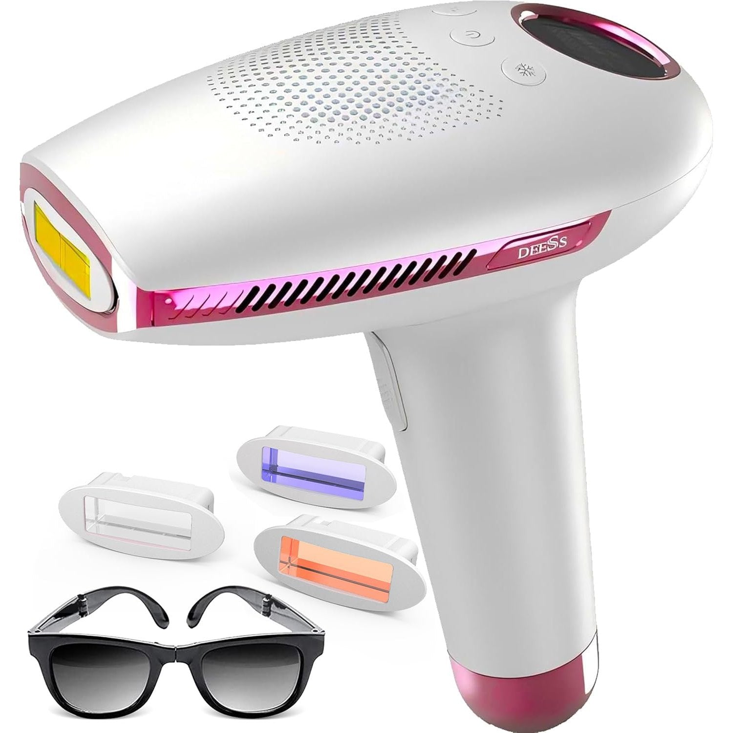 DEESS IPL Laser Hair Removal Device for Women & Men, GP591 3 in 1 Fastest Flashes ICE-Cooling Permanent Hair Remover, Safe & Painless, Long-lasting Reduction of Body & Face Hair Regrowth, Home Use - Medaid International