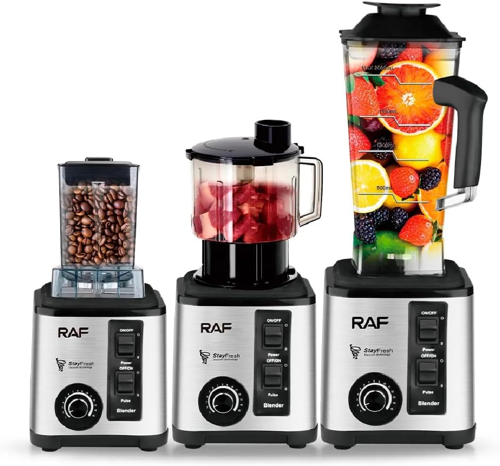 RAF 2600W  Electric Blender + Chopper 3-in-1 R2865 - Medaid International