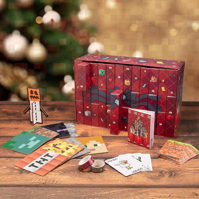 Minecraft 24 Day Premium Advent Calendar - Officially Licensed Gifts & Seasonal Christmas Decor For Boys Bedroom | Paladone - Medaid International