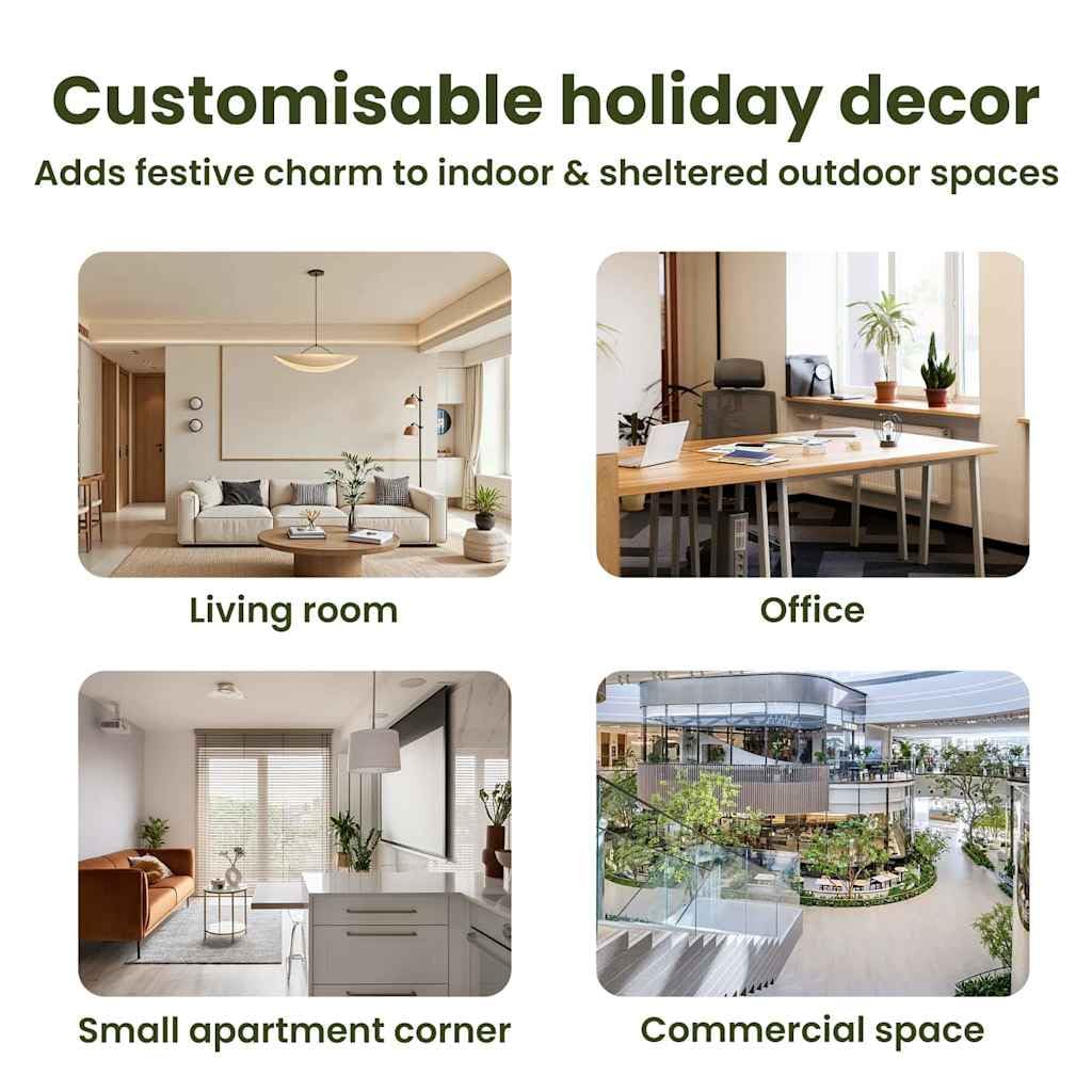 vidaXL Wooden Christmas Tree with Stand Brown 29,5" Bamboo, Chill Living Room Vibes, Trendy Holiday Decor, Simple Festive Tree, Eco-Friendly Christmas Centerpiece - Medaid International