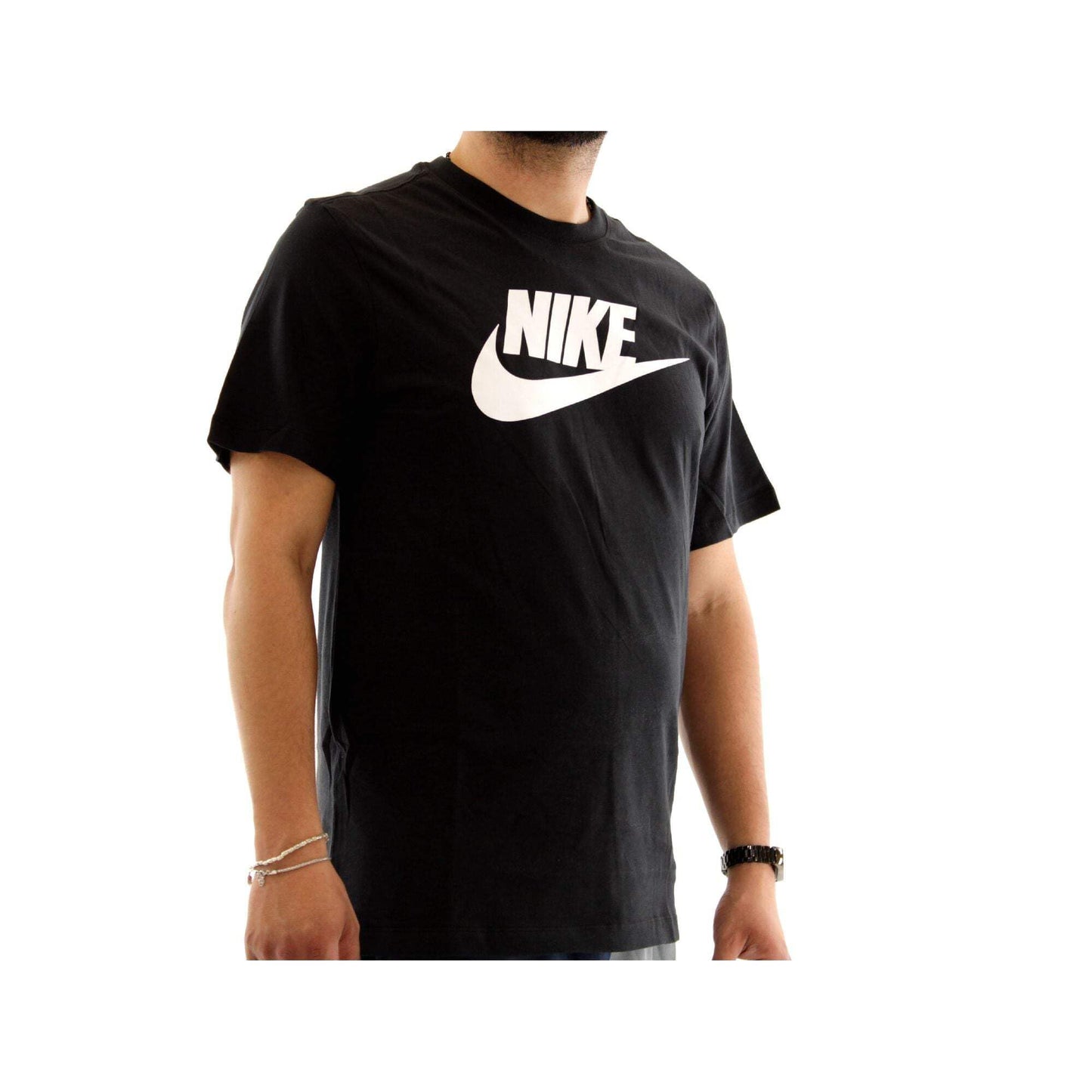 Nike Men's Sportswear Icon T-Shirt, Black/White, Large - Medaid International