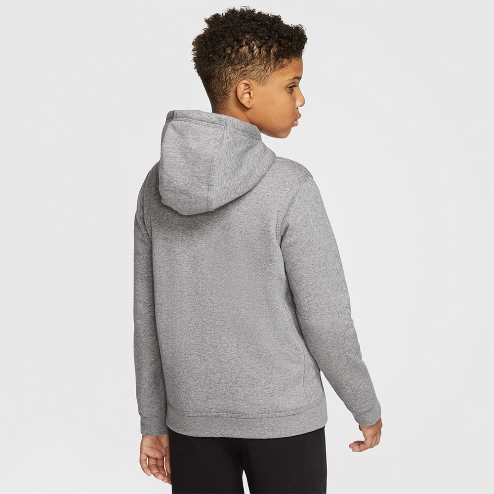 Nike Boys Sportswear Club+ Hbr Pullover Hoodie (US, Numeric, 6, Regular, Carbon Heather) - Medaid International