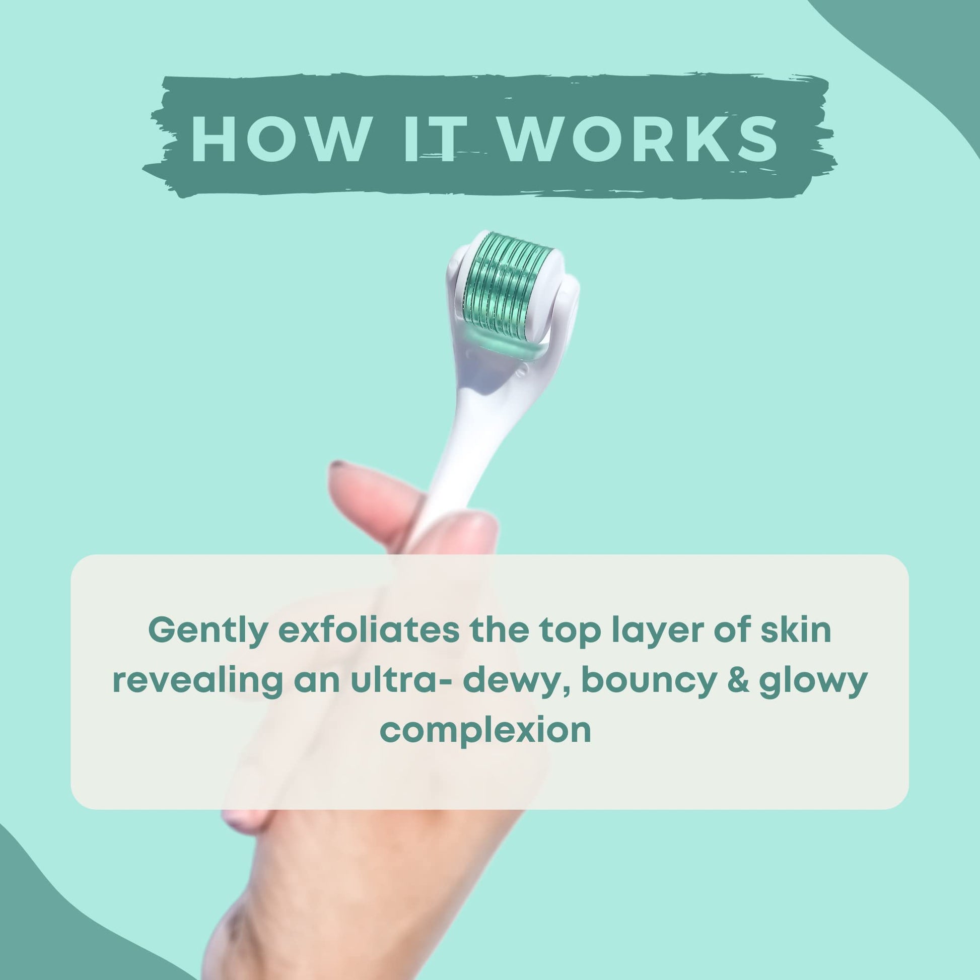 0.25mm Derma Roller Skin Care Tools | 540 Titanium Microneedle Roller | Micro Needler Face Roller | Microdermabrasion Facial Roller with Storage Case - Medaid International