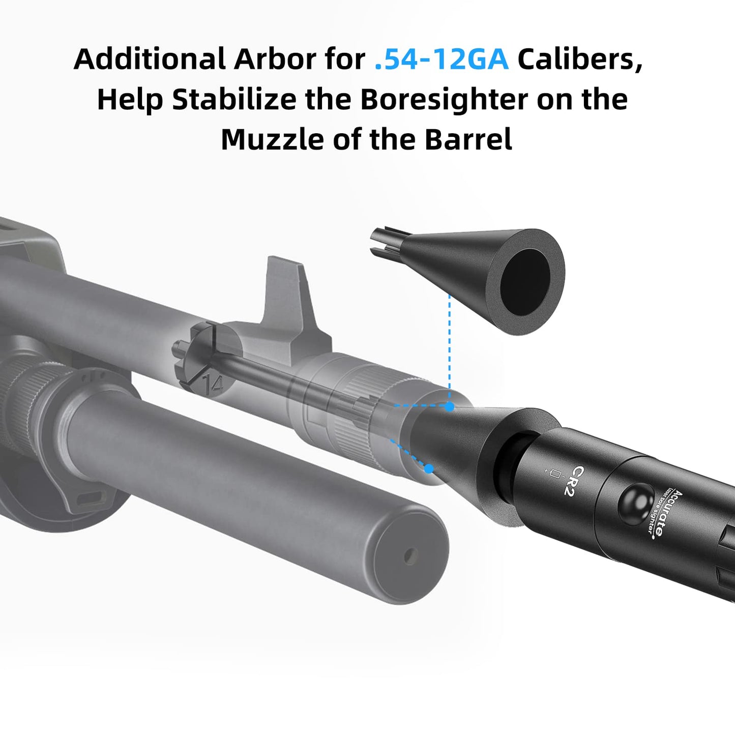 EZshoot Bore Sight Laser Kit Bright Red Laser BoreSighter with Big Button Switch for .17 to 12GA Caliber - Medaid International