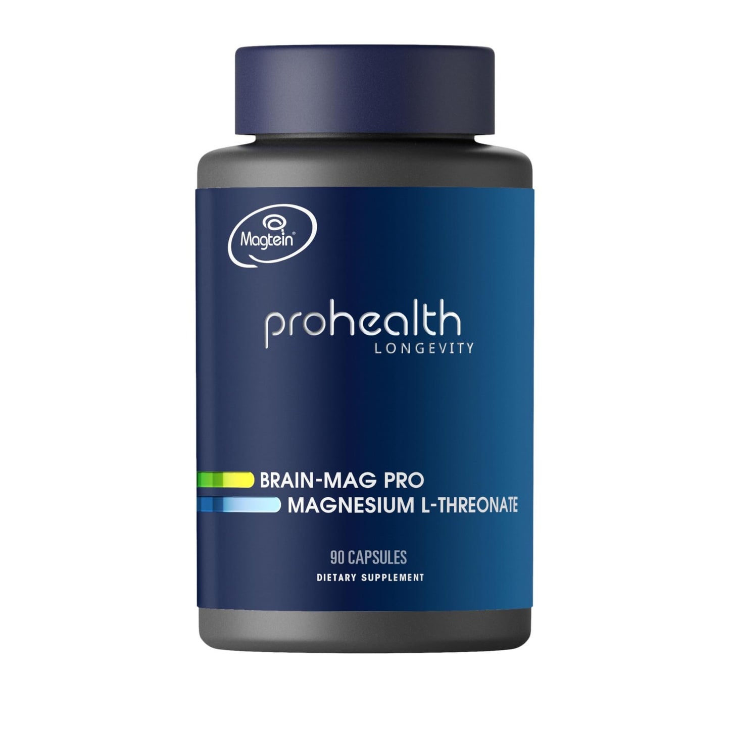Magnesium L-Threonate Supplement (Magtein), 90 Capsules | Clinically Supported for Brain Health | Optimize Learning, Memory & Focus | 3rd Party Tested - Medaid International