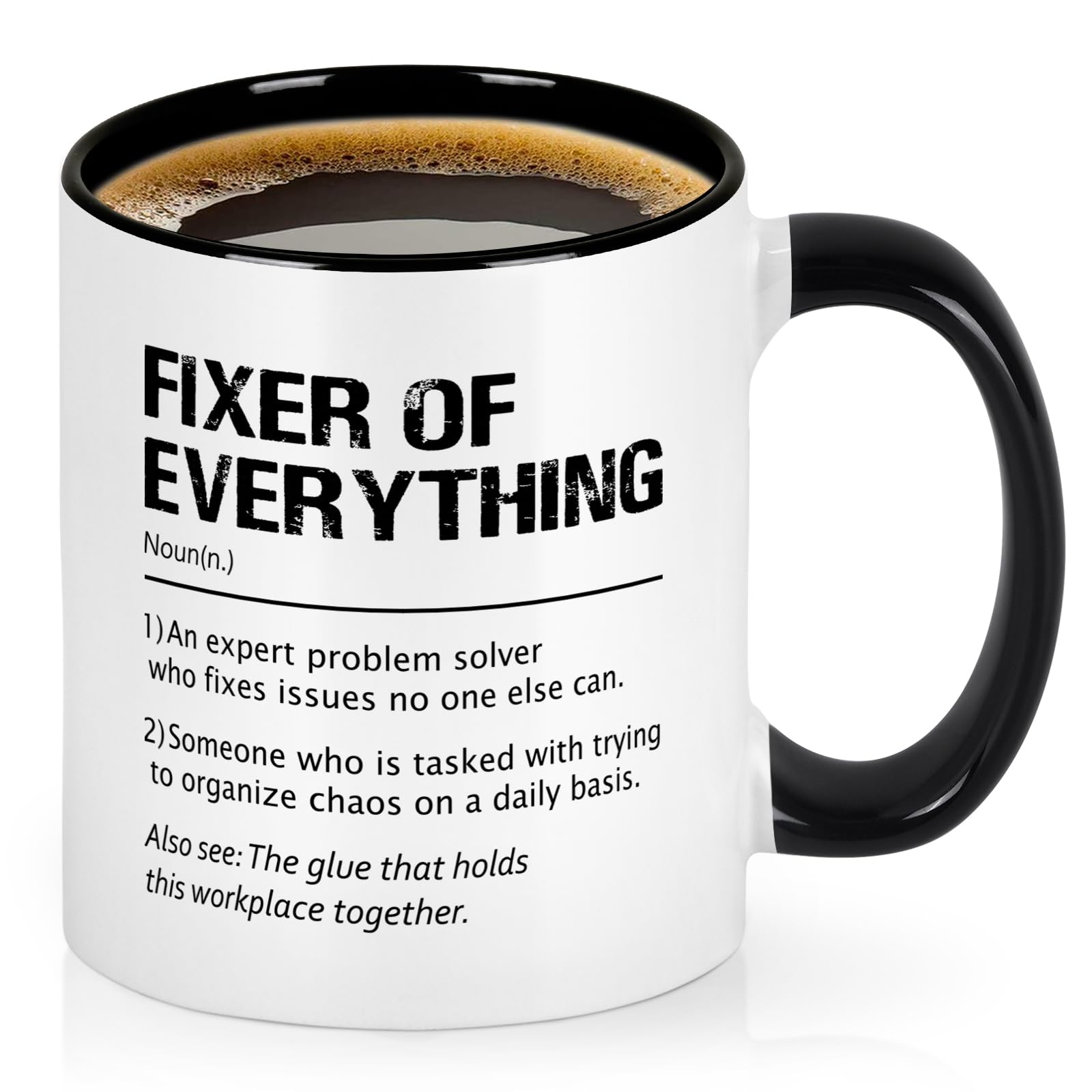 YHRJWN Fixer of Everything Mug - 11 Oz, Perfect Boss Christmas or Birthday Gift for Coworkers - Medaid International