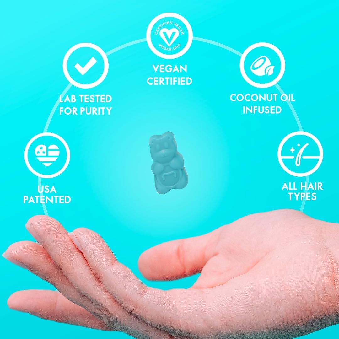 Sugarbear Pro Hair Vitamin Vegan Gummies - 3 Month Pack + Brush - Medaid International