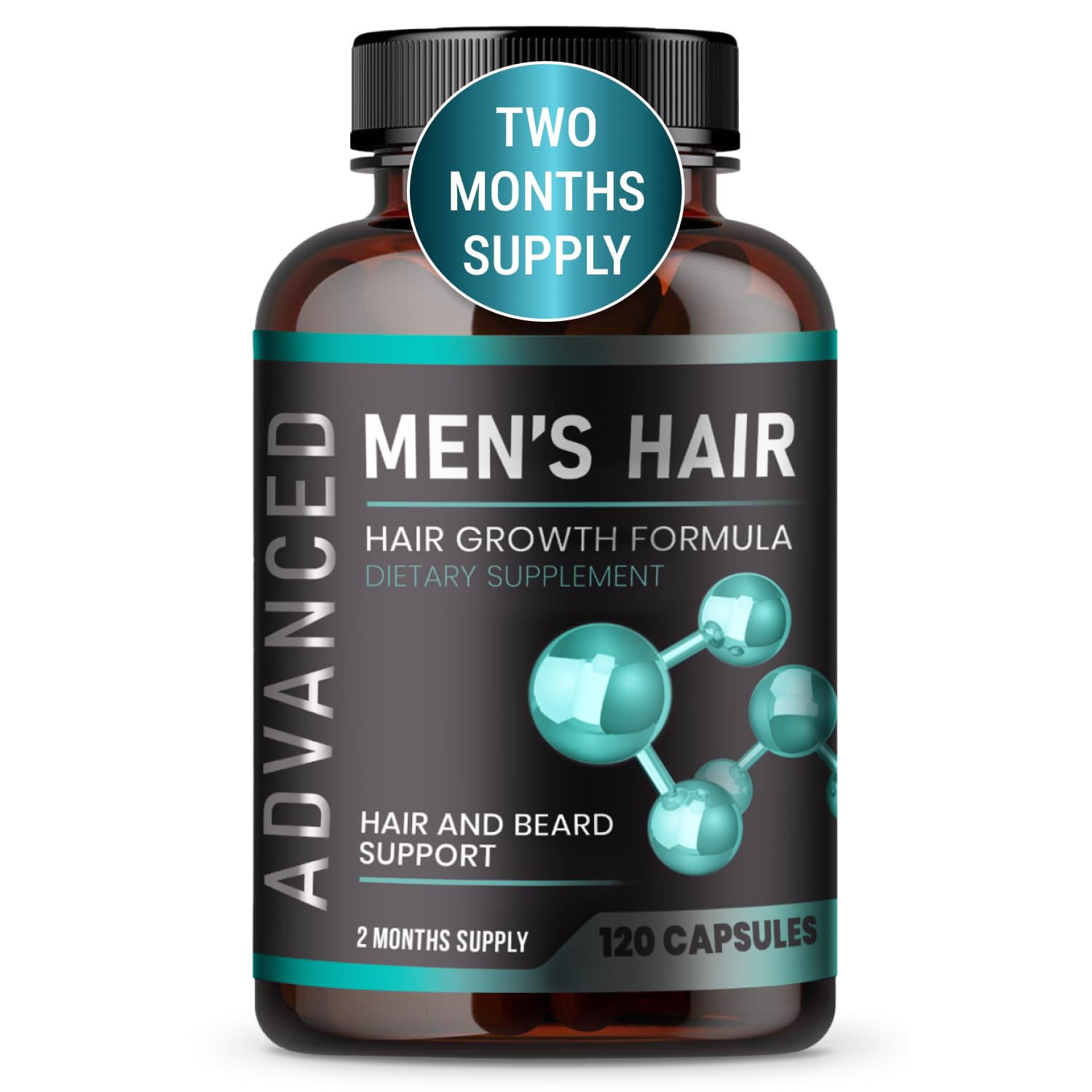 Hair Growth Vitamins For Men - Anti Hair Loss Pills. Regrow Hair & Beard Growth Supplement For Volumize, Thicker Hair.Stop Hair Loss And Thinning Hair With Biotin & Saw Palmetto Hair Vitamins.120 Caps - Medaid International