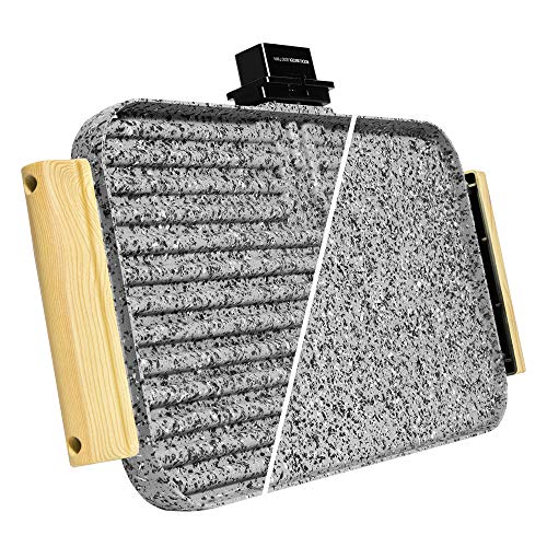 Cecotec - 2200W 2-in-1 Electric Griddle & Grill, Rockstone Coated, Dishwasher Safe