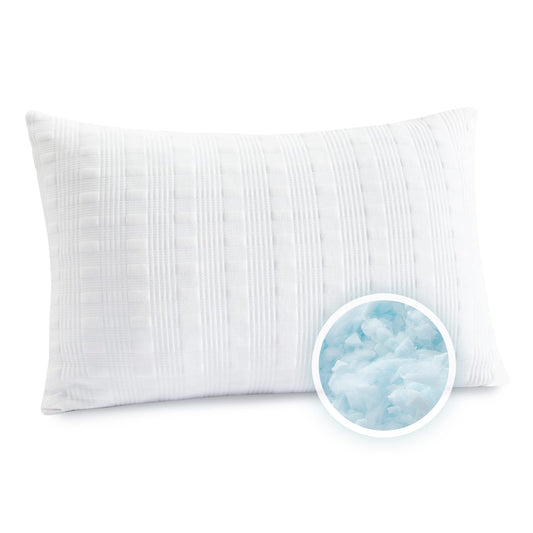 Meoflaw Cooling Pillows for Sleeping Standard Size,Shredded Memory Foam Bed Pillow with Double Sided Material Pillow Case,Adjustable Loft-Slow Rebound Standard Pillow for Side & Back Sleeper - Medaid International