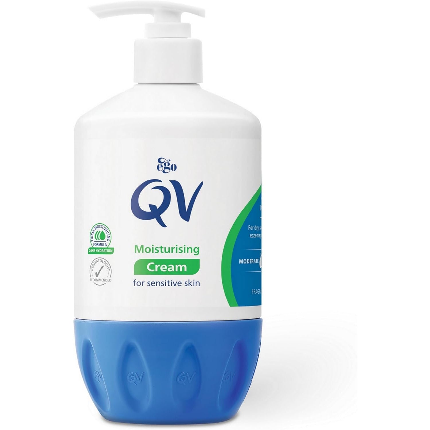 QV Cream, 500g (Pack of 1) | 10% Glycerin | Rich Protective Moisturiser, Hydrating Skin Care | Pump Dispenser Bottle - Medaid - Lebanon