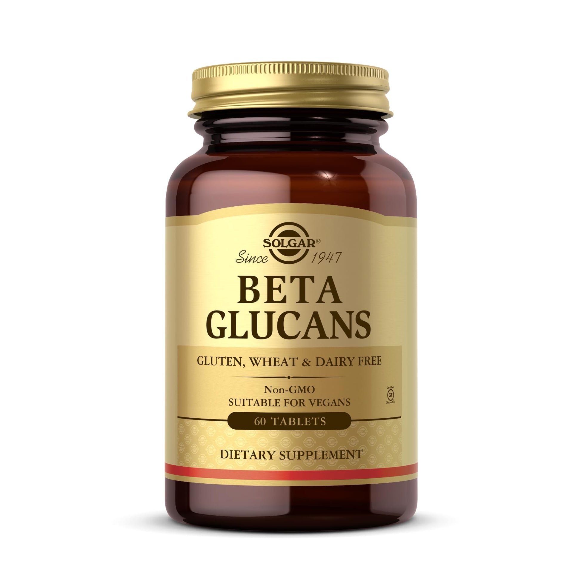 Solgar Beta Glucans - 60 Tablets - Non-GMO, Vegan, Gluten & Dairy Free - 60 Servings - Medaid International