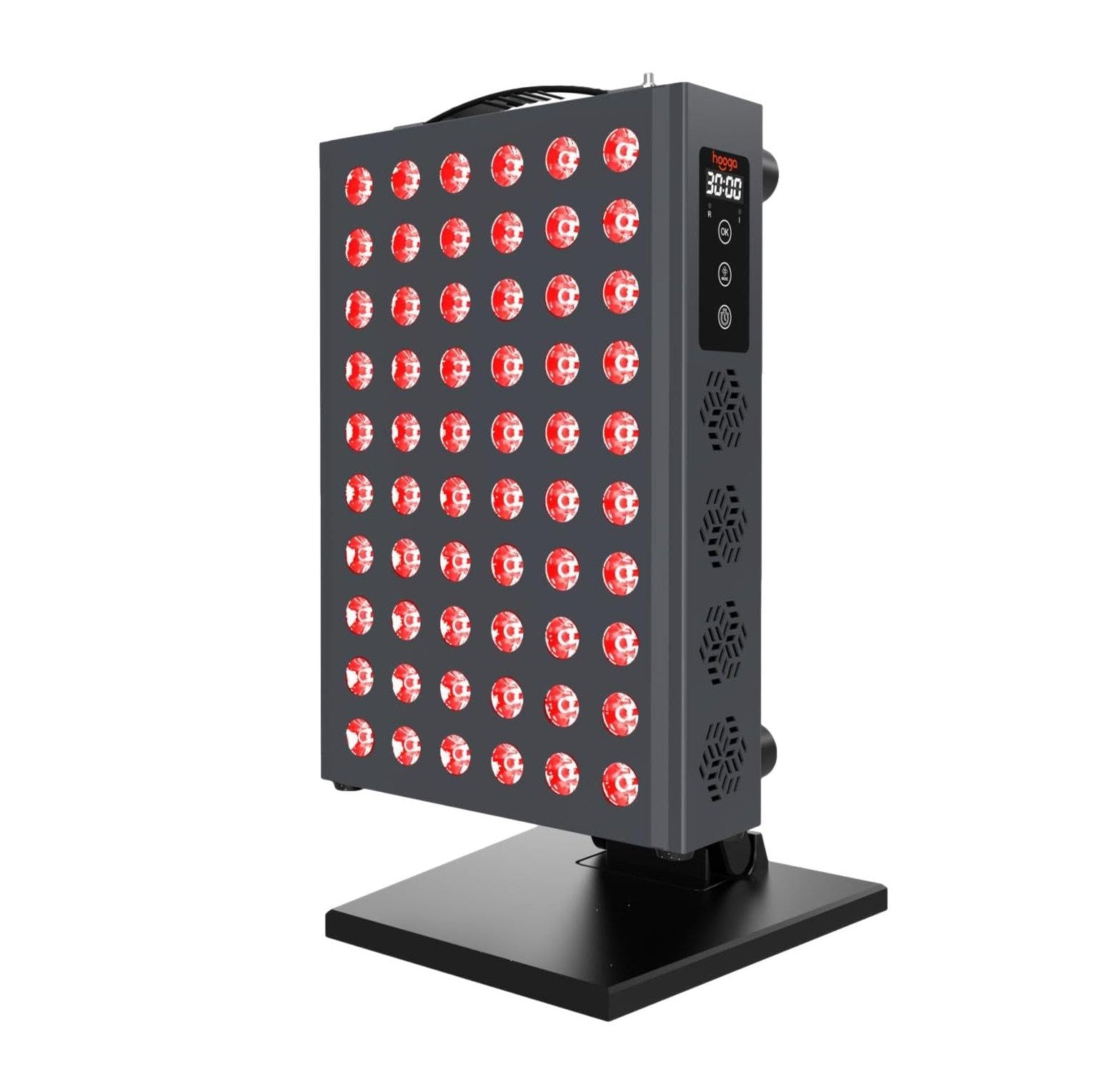 Hooga Red Light Therapy for Face and Body, Red Near Infrared Light with Timer and Stand. 60 Dual Chip LEDs. Flicker Free Clinical Grade Panel for Energy, Pain, Skin, Recovery, Performance. PRO300 - Medaid International