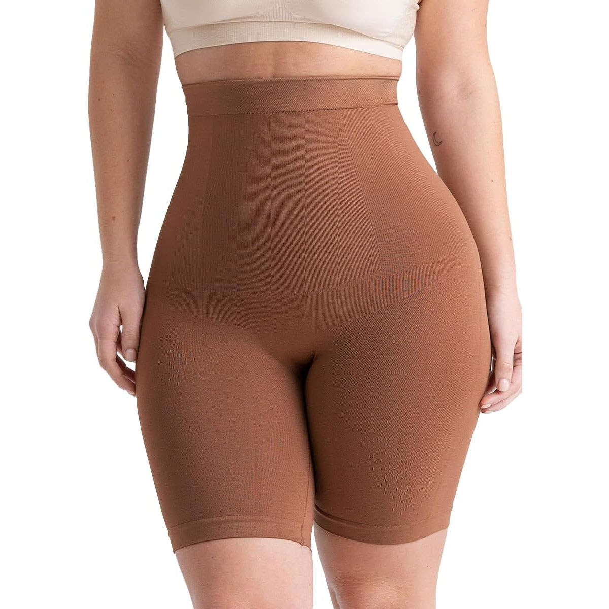 SHAPERMINT High Waisted Body Shaper Shorts Shapewear for Women Tummy Control Thigh Slimming Technology - Medaid