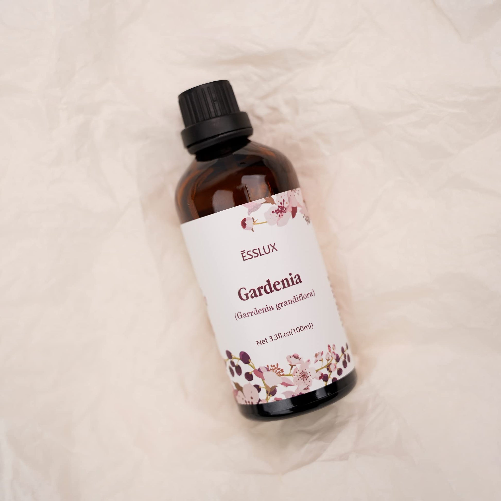 Gardenia Essential Oil 100ml (3.3 Fl Oz), ESSLUX Aromatherapy Essential Oils for Diffuser, Massage, Soap, Candle Making, Perfume - Medaid International