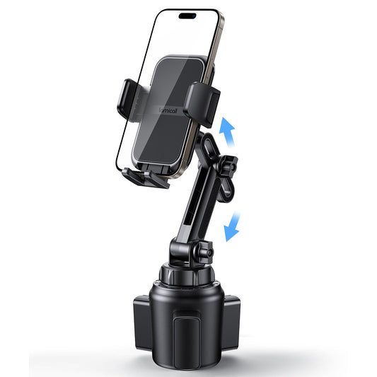 Lamicall Cup Phone Holders for Your Car, [Thick Cases Friendly] Universal Adjustable Car Cell Phone Mount for Truck Golf Cart iPhone 17 16 Galaxy S25 Ultra and All 4"-7" Smartphones - Medaid International