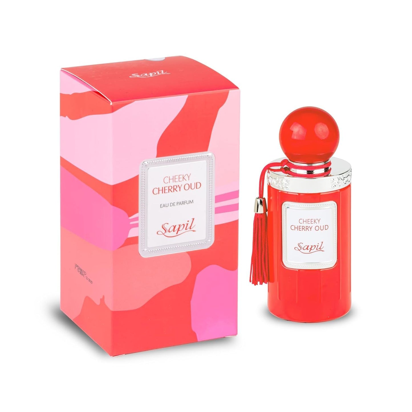 Sapil Cheeky Cheery Oud Unisex Eau De Parfum - Spicy Cherry & Rose Blend with Oud Twist - Long Lasting Niche Perfume for Men & Women - 3.38 oz - Medaid International