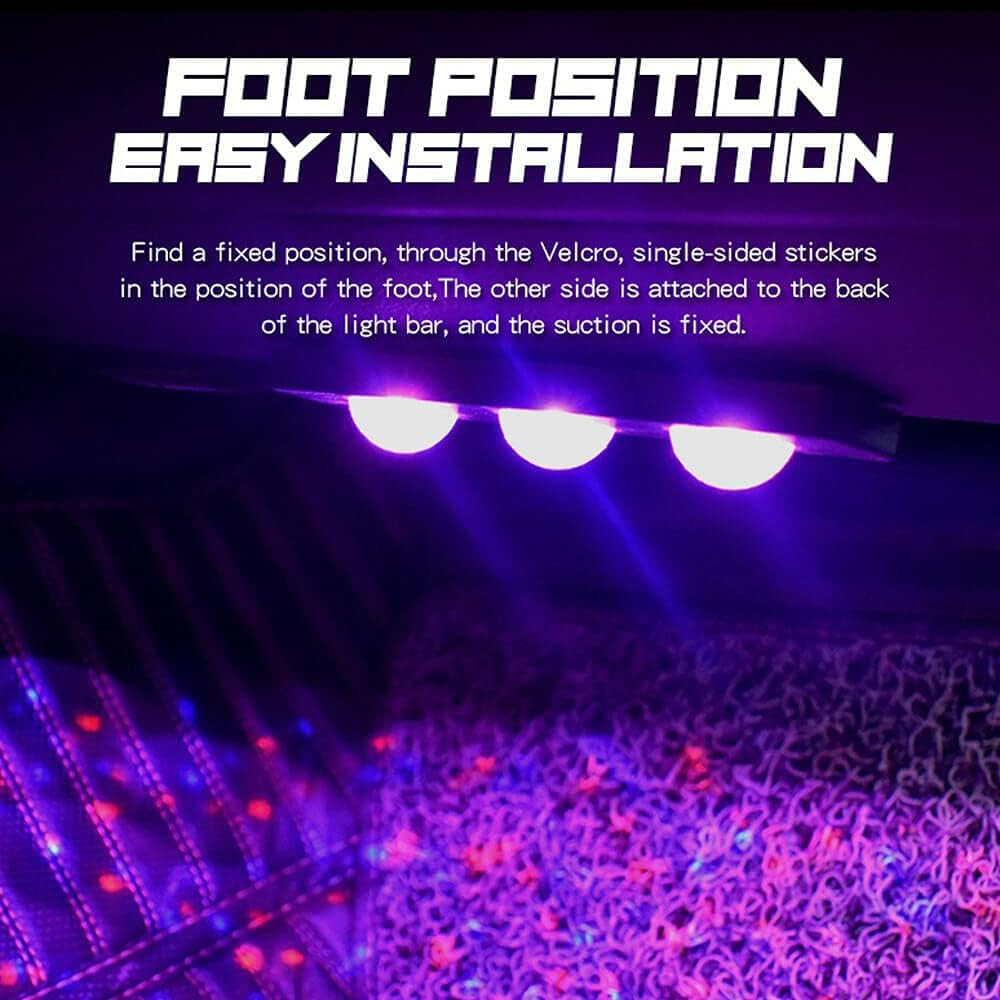 4 Pcs Crystal LED Strip Lights Bulbs With 7 Color Control RGB - Medaid International