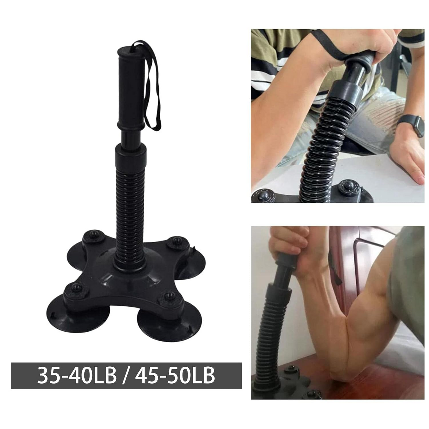 Arm Wrestling Trainer Workout Portable Resistance Spring Bar Forearm Trainer - Medaid International