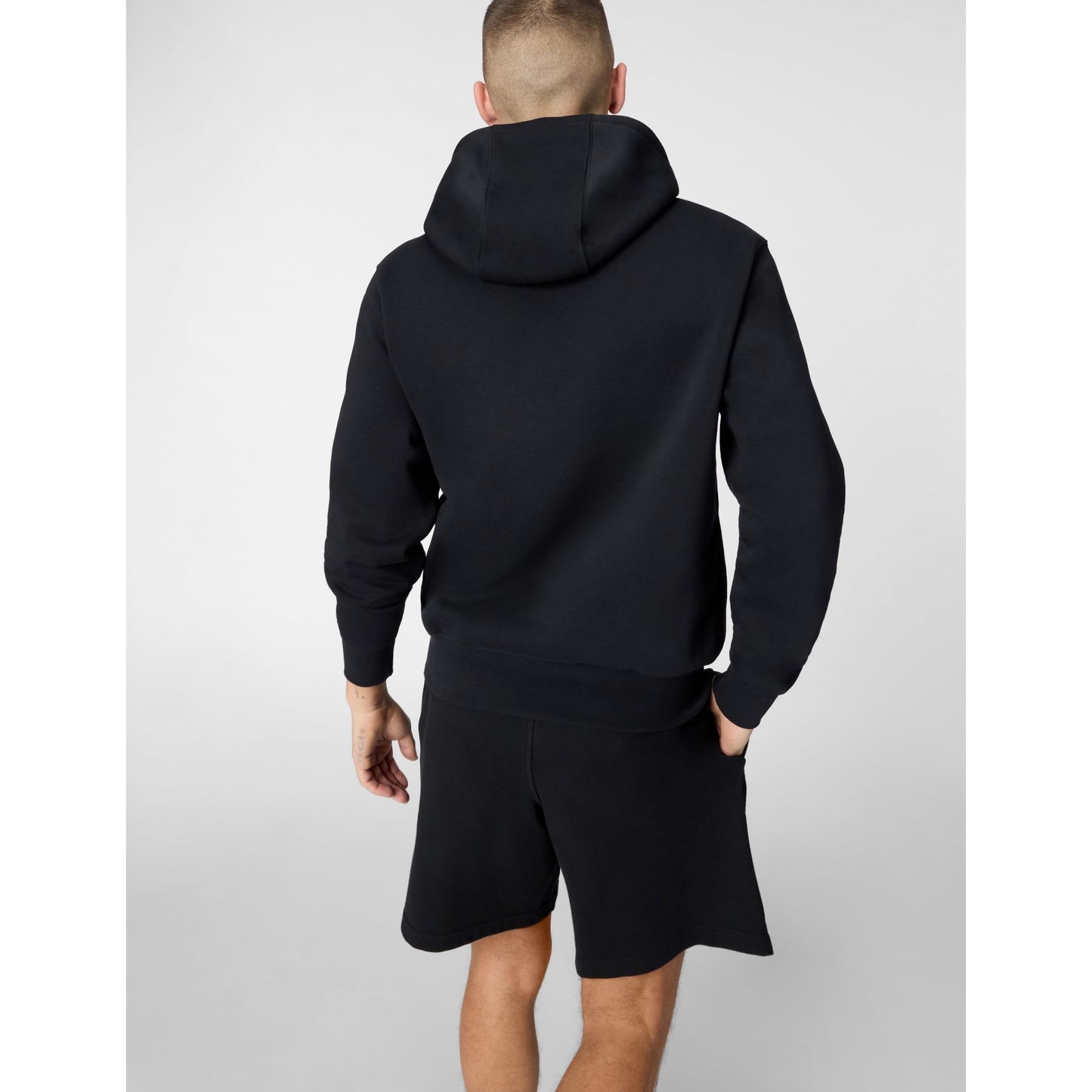 Nike Men's Club Pullover Fleece Hoodie, Black/Black/White, Medium - Medaid International