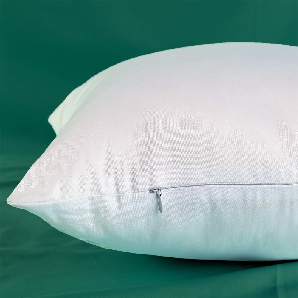 Winighting Extra Thick and Full Set of 2 Ultra Plump Cotton Fabric Throw Pillow Inserts, Filler for Decorative Cushion Cover, 18 X 18 Inches, There are Multiple Sizes to Choose from - Medaid International