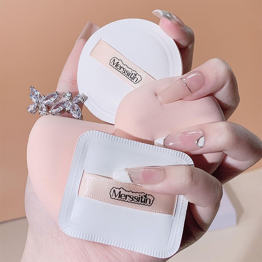 2 Pcs Makeup Sponge Set Blender, Beauty Sponge Makeup Blender Flawless for Liquid(Triangle+Rotundity) - Medaid International