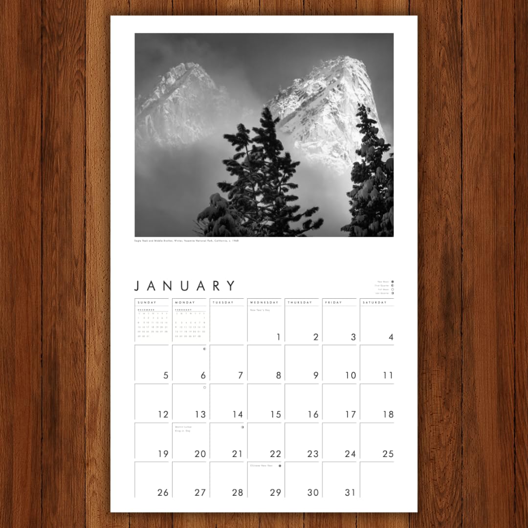 Ansel Adams 2025 Wall Calendar: Authorized Edition: 13-Month Nature Photography Collection (Monthly Calendar) - Medaid International