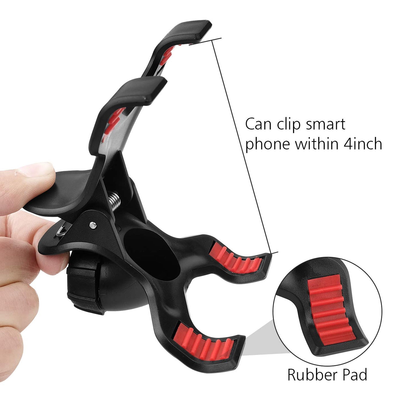 Chromlives Overhead Phone Mount - Articulating Arm Stand with Base, 360 Adjustable Phone & Tablet Holder - Medaid International