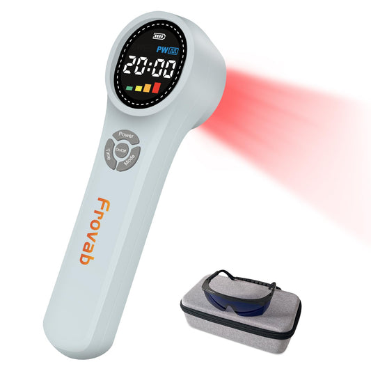 Frovab Cold Light Therapy Machine, 4x980nm+4x810nm+16x660nm, Red Light Therapy Device at Home, Infra Red Light Therapy for Pain, Hand Held Red Light Therapy Device for Elbows, Knees, Shoulders, Hands - Medaid International