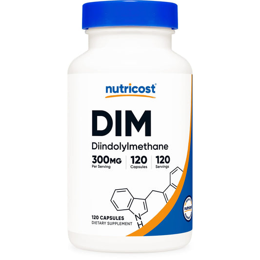 Nutricost DIM (Diindolylmethane) Plus BioPerine 300mg, 120 Vegetarian Capsules - Up to 4 Month Supply, Max Strength DIM Supplement - Medaid International