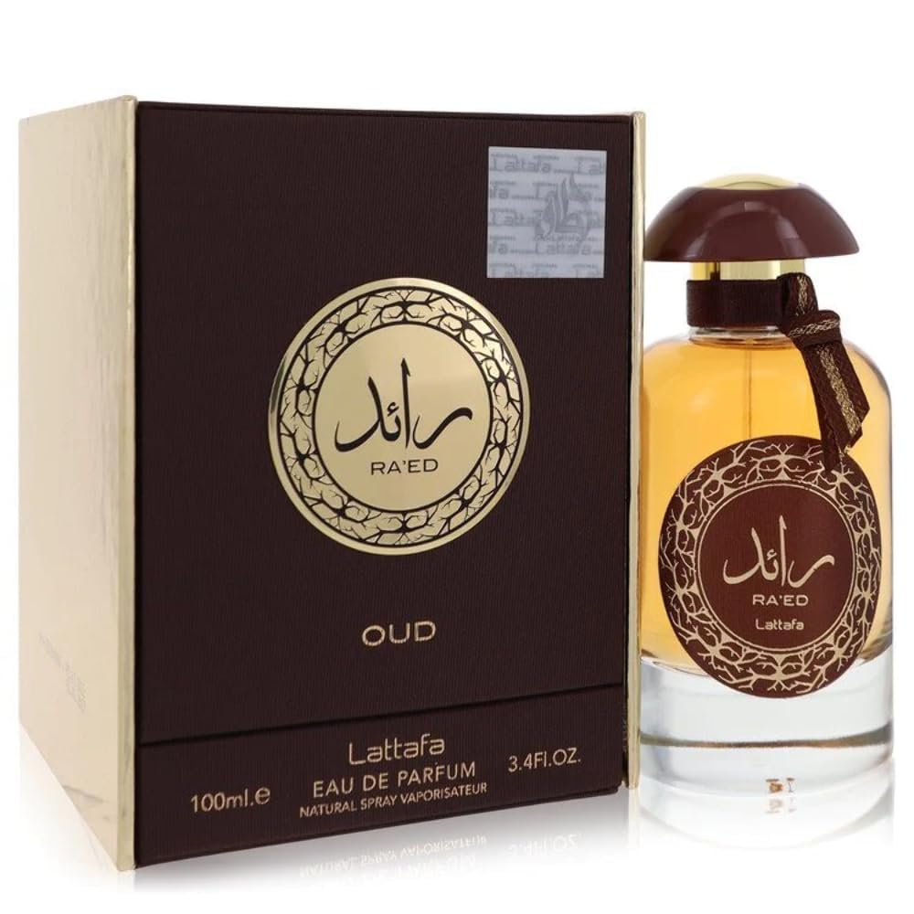 Lattafa Perfumes Ra'ed Oud for Unisex Eau de Parfum Spray, 3.4 Ounce - Medaid International