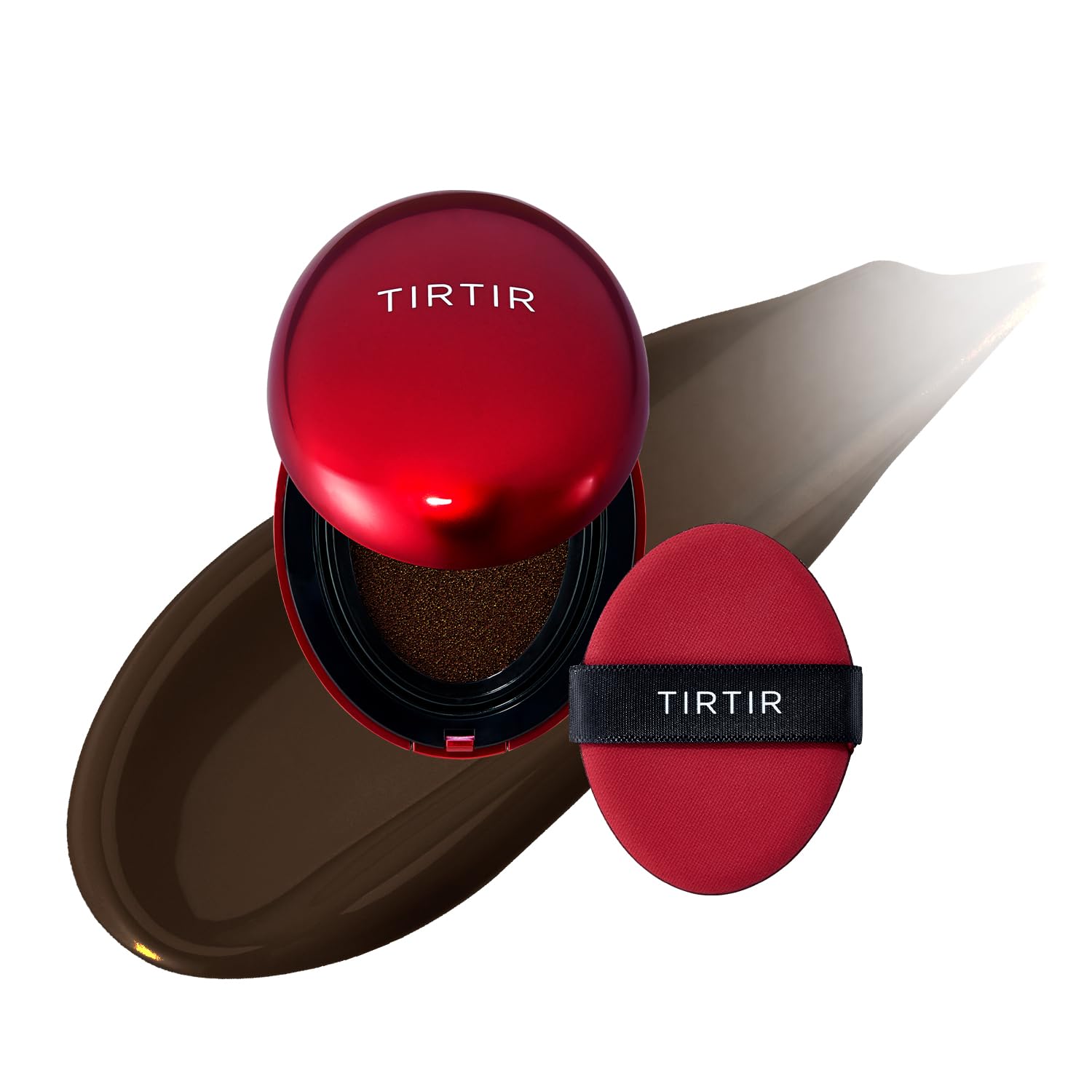 TIRTIR Mask Fit Red Cushion Foundation | Japan's No.1 Choice for Glass skin, Long-Lasting, Lightweight, Buildable Coverage, Semi-Matte (23N Sand, 0.63 Fl Oz (Pack of 1)) - Medaid