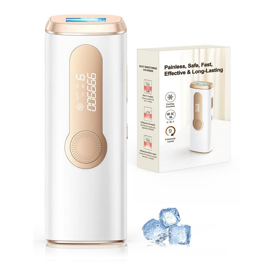 AMOTAOS IPL Laser Hair Removal for Women and Men, Ice-Cooling Laser Hair Removal Device Safe at-Home Epilators for Face Armpits Arms Bikini Line Legs Whole Body - Medaid International